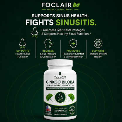 Foclair Gingko Biloba Oil - Helps With Sinusitis