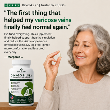 Foclair Gingko Biloba - Helps With Varicose Veins