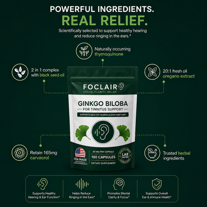 Foclair Gingko Biloba Oil - Helps With Titannius