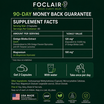 Foclair Gingko Biloba - Helps With Varicose Veins