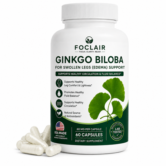 Foclair Gingko Biloba Oil - Helps With Swollen Legs/Ankles (edema)