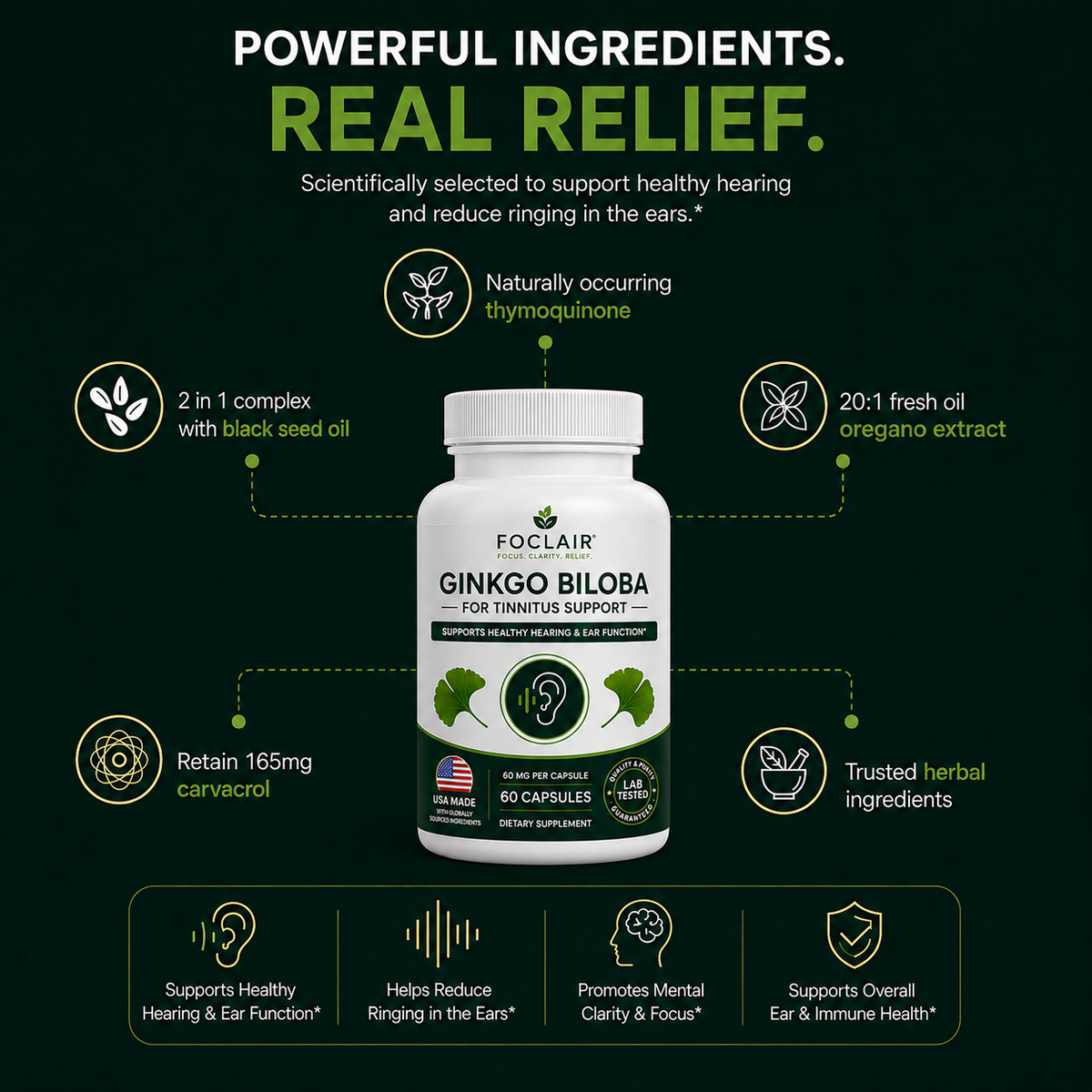 Foclair Gingko Biloba - Helps With Varicose Veins