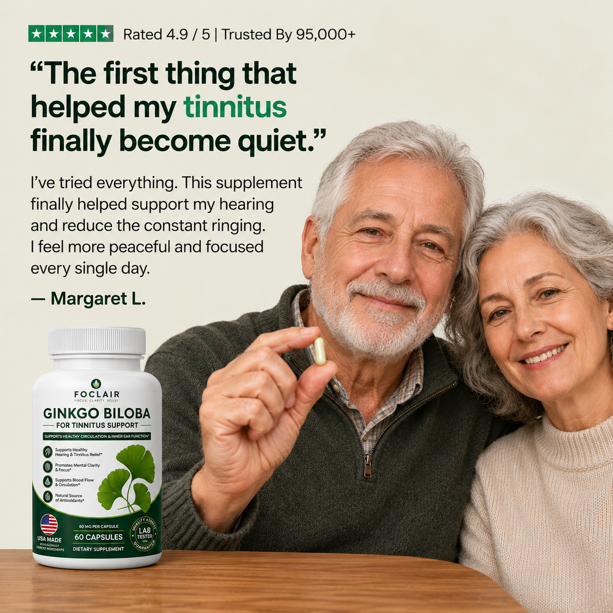 Foclair Gingko Biloba - Helps With Tinnitus